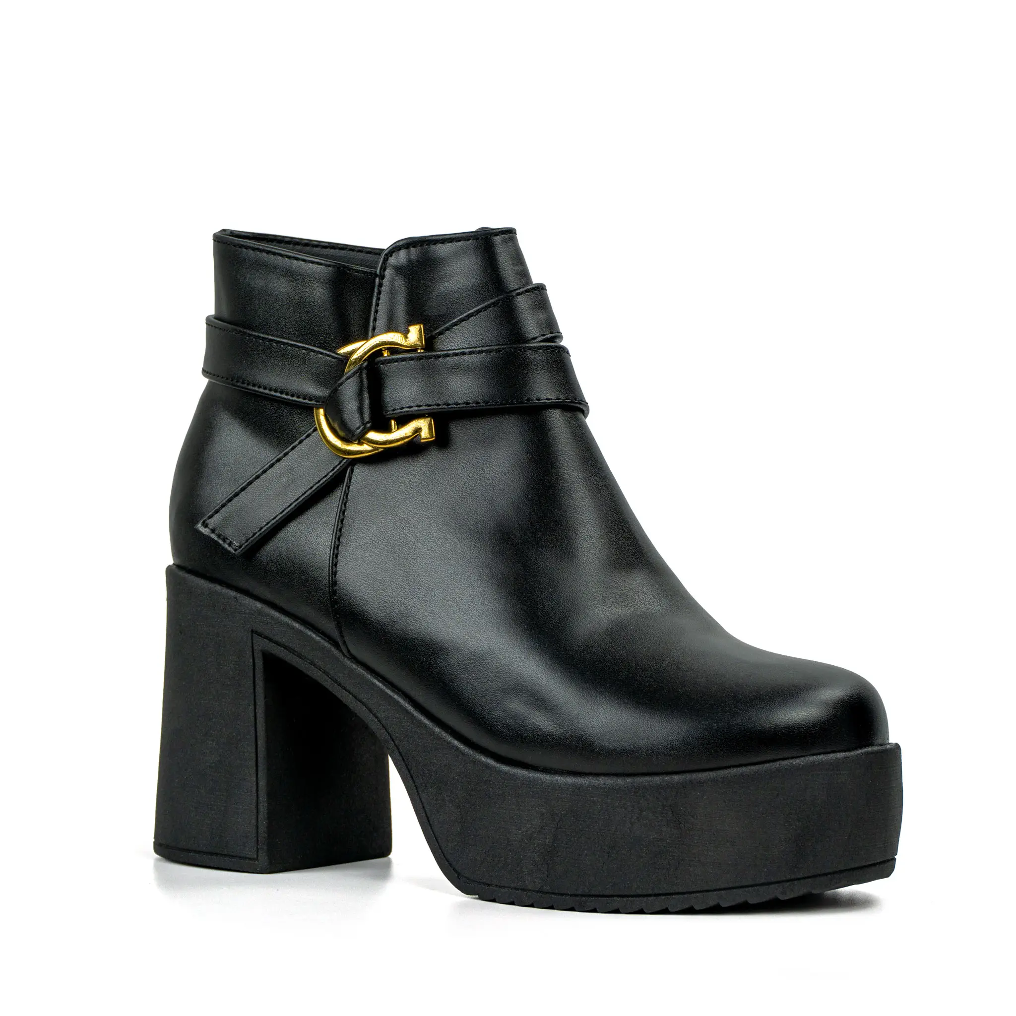 BOTIN-NEGRO-TACO-9-CUADRADO-PUNTA-REDONDA Botin Aria (Taco 9) - 302 - Imagen 1