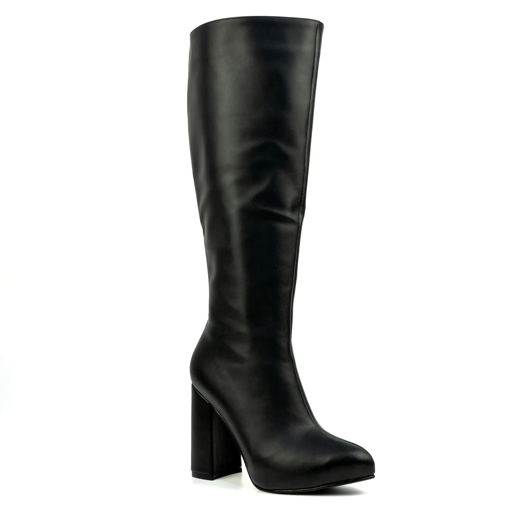 BOTA-NEGRO-TACO9-CUADRADO-PUNTA-STILLETO1 Botas Lucia (Taco 9) - 30 - Imagen 1