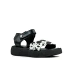 Sandalia Cow Platform con taco 5 cm