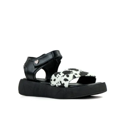 Sandalia Cow Platform con taco 5 cm
