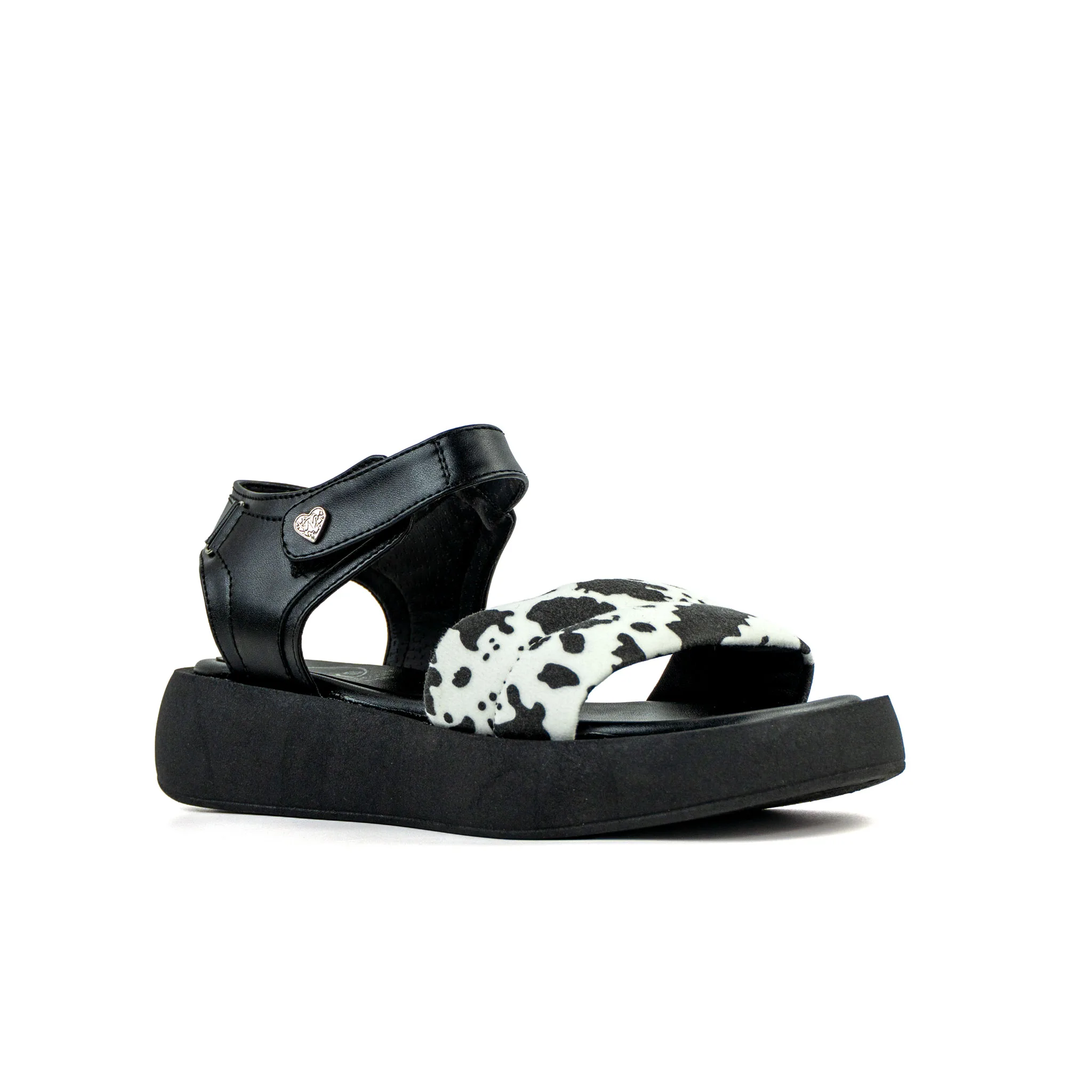SANDALIA-CON-PLATAFORMA-VAQUITA-Y-CORREA2 Sandalia Cow Platform con taco 5 cm